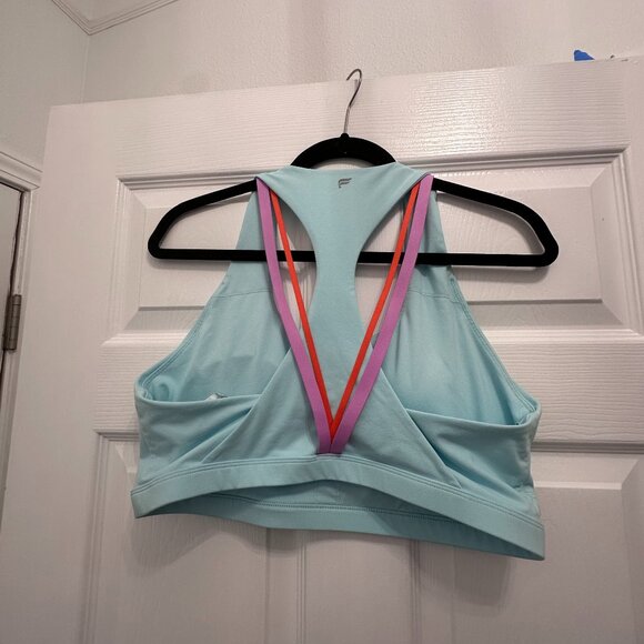 Fabletics Boost Medium Impact Sports Bra Light Blue Size Xl - Picture 3 of 3